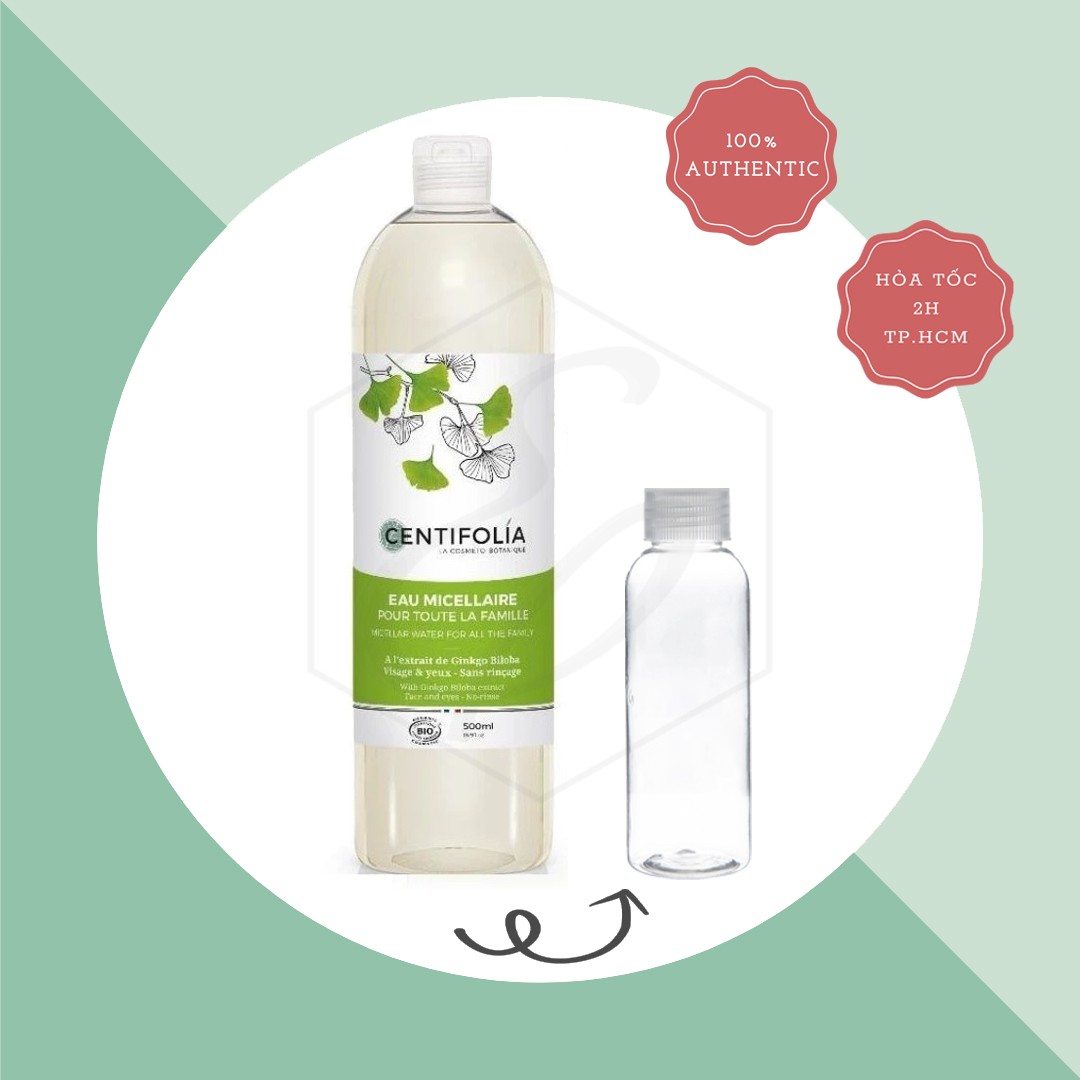 Nước Tẩy Trang Chiết Xuất Bạch Quả Centifolia Eau Micellaire Water - 500ml